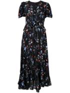 Markus Lupfer Floral Print Dress - Black