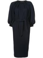 Martin Grant Puff Sleeve Midi Dress - Blue