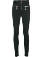 Versus Skinny Zip Detail Trousers - Black