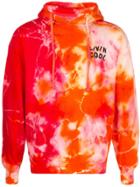 Livincool Tie-dye Logo Hoodie - Red