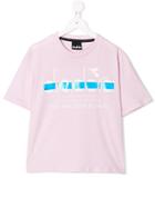 Diadora Junior Teen Logo Print T-shirt - Pink