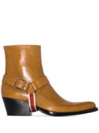 Calvin Klein 205w39nyc Carla Harness Detail Cowboy Boots - Brown