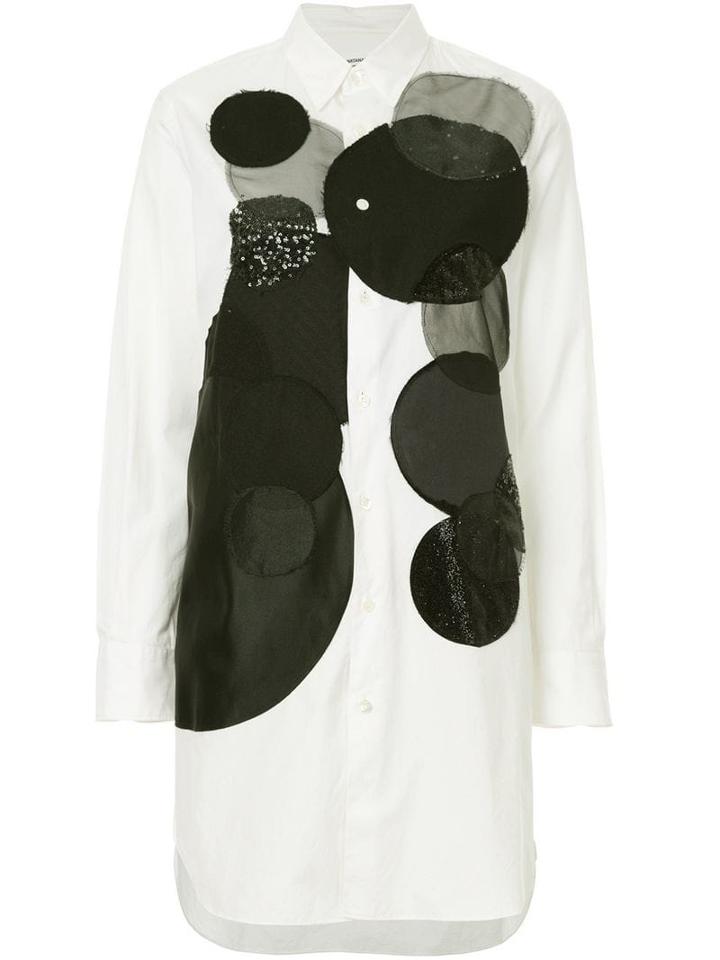 Junya Watanabe Comme Des Garçons Pre-owned Circle-print Longline Shirt