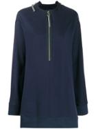 Zilver Straight Fit Sweat Dress - Blue