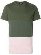 Ron Dorff Colour-block Short Sleeve T-shirt - Green