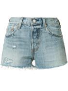 Levi's Distressed Denim Shorts, Size: 30, Blue, Cotton