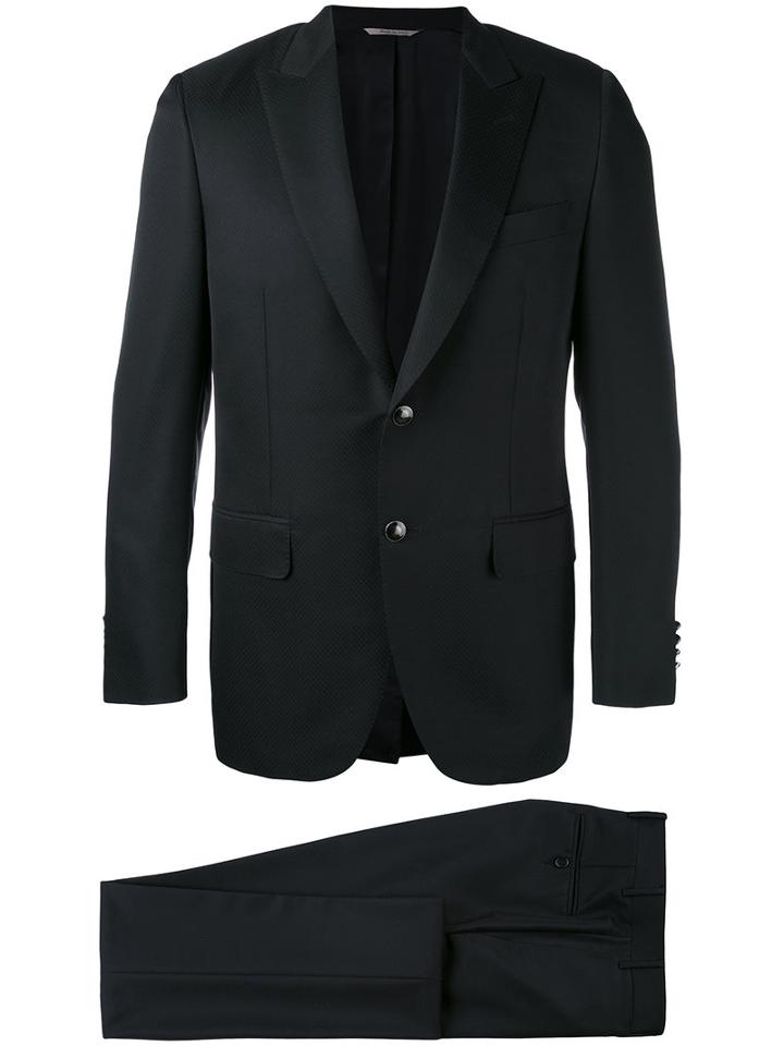 Canali - Formal Two Piece Suit - Men - Silk/cupro/wool - 52, Black, Silk/cupro/wool