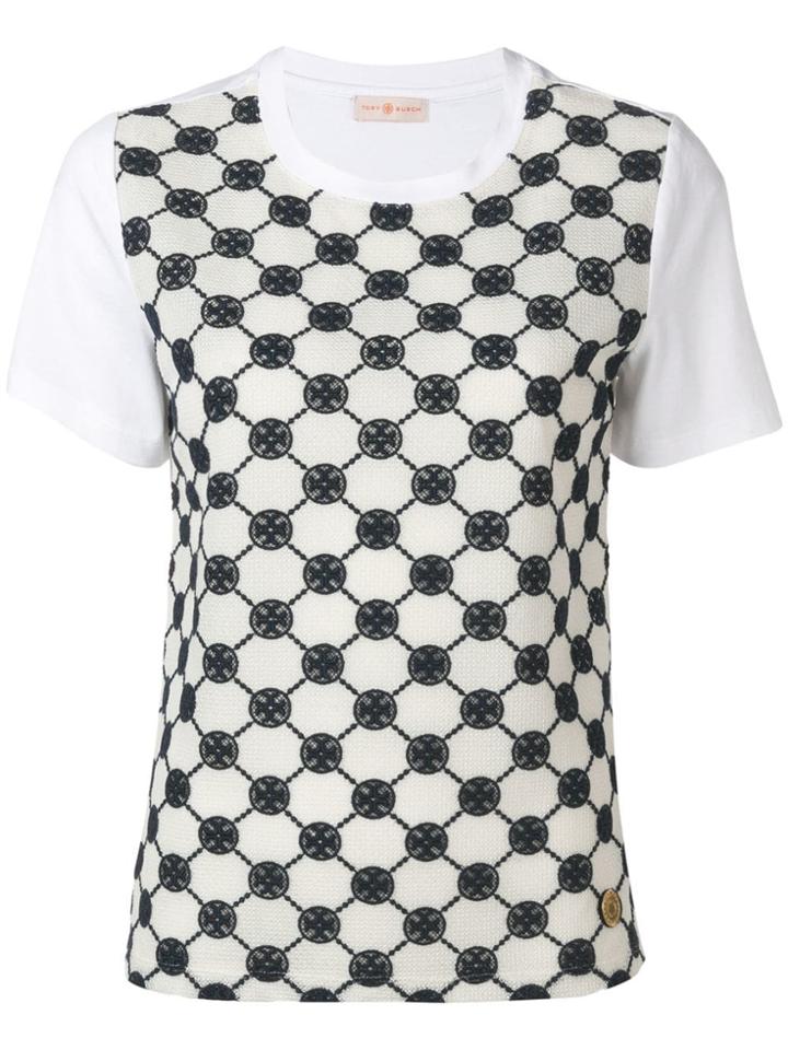 Tory Burch Woven Logo T-shirt - White