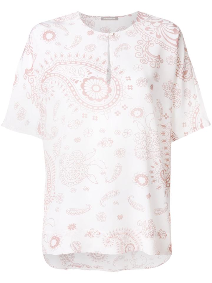 Hemisphere Paisley Print Blouse - Nude & Neutrals