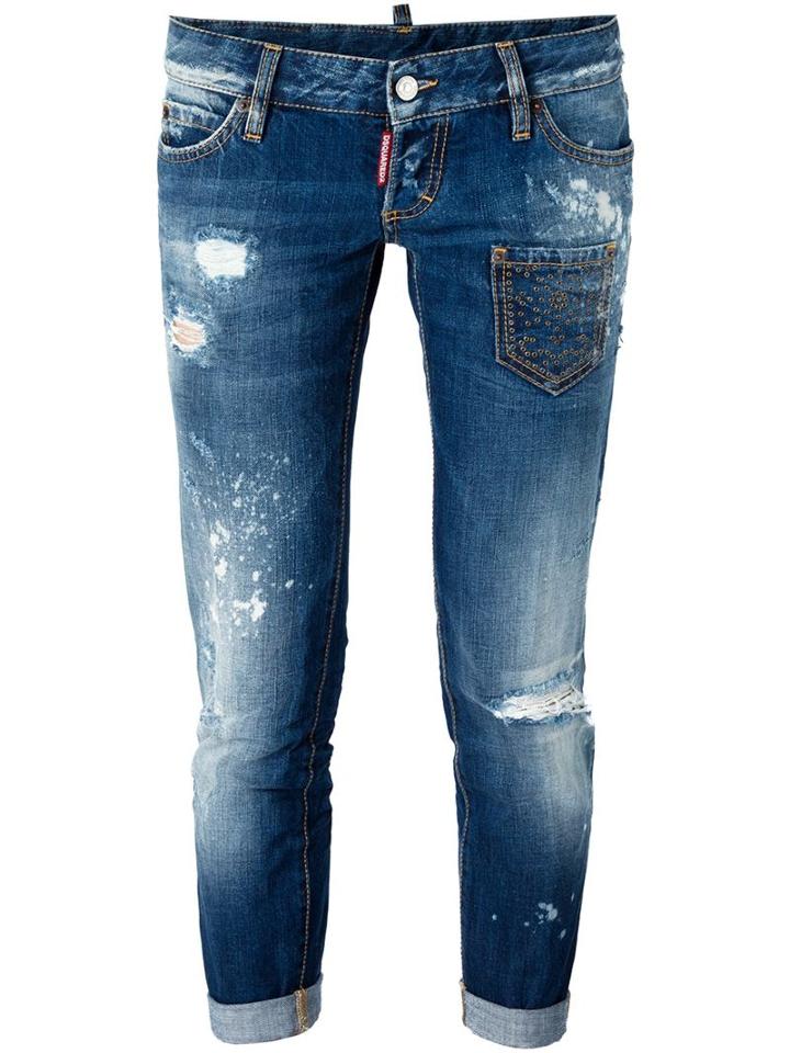 Dsquared2 'pat' Jeans, Women's, Size: 44, Blue, Cotton
