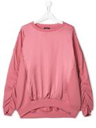 Diesel Kids Ruched Sleeve Jumper - Pink