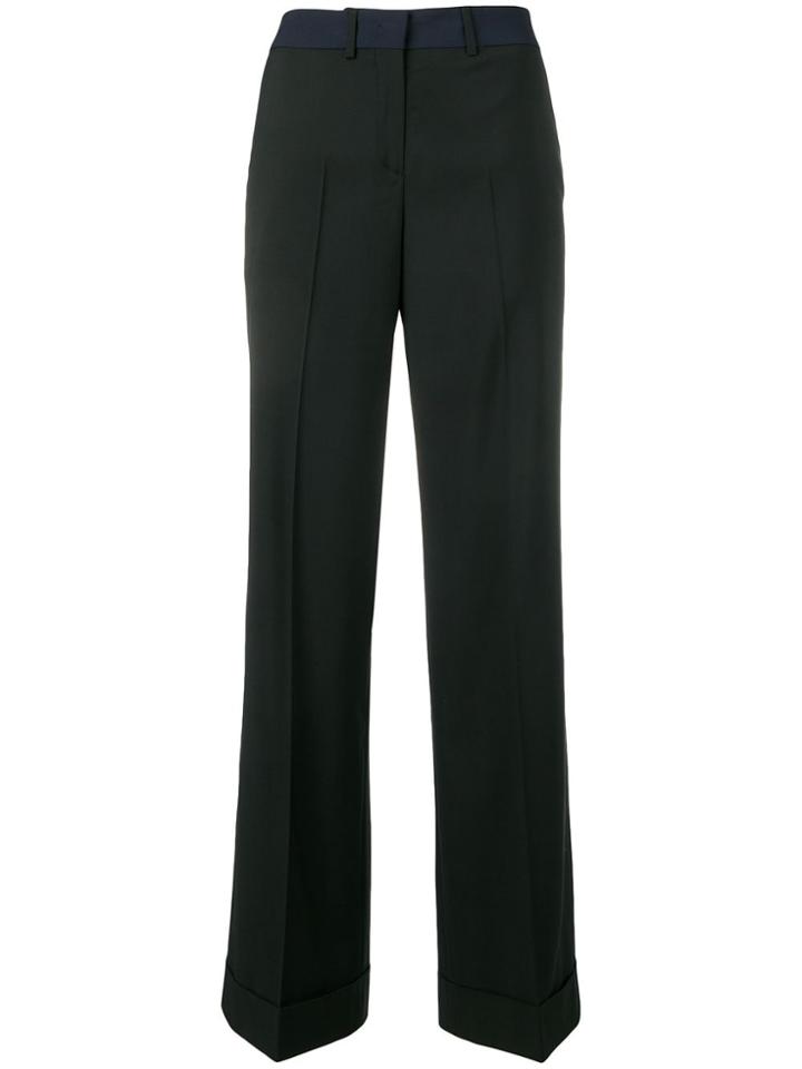 Paul Smith Wide-leg Tailored Trousers - Black