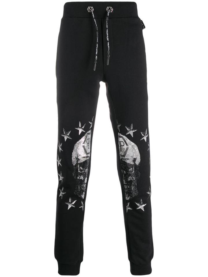 Philipp Plein Stars And Skull Track Pants - Black
