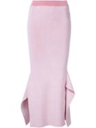 Stella Mccartney Side Slit Skirt, Women's, Size: 44, White, Viscose/polyester