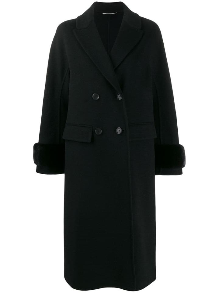 Ermanno Scervino Classic Double-breasted Coat - Black