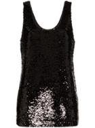 Figue Raquel Sequins Top - Black
