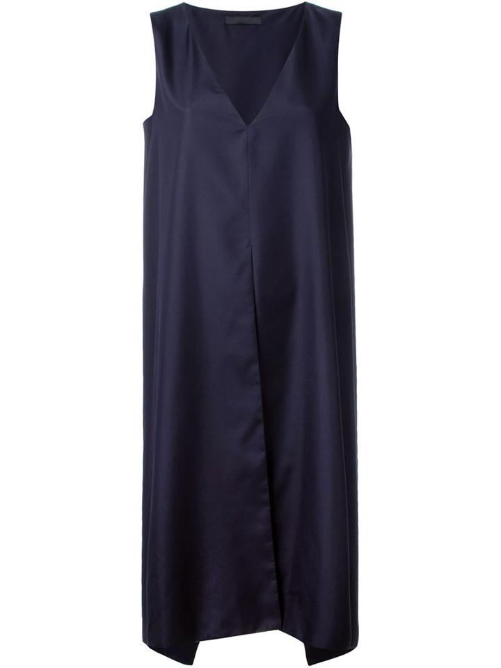 The Row Long Sleeveless Top, Women's, Size: 8, Blue, Silk