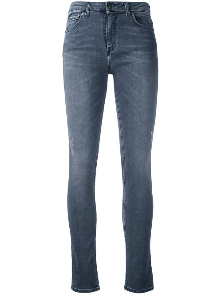 Blk Dnm - Super Skinny Cropped Jeans - Women - Cotton/polyester/spandex/elastane - 27, Grey, Cotton/polyester/spandex/elastane