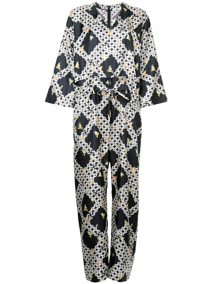 Astraet Printed Jumpsuit - Blue