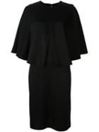 Givenchy Layered Panel Dress, Women's, Size: 40, Black, Acetate/viscose