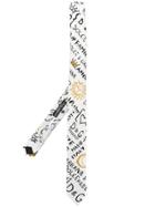 Dolce & Gabbana Graffiti Print Tie - White
