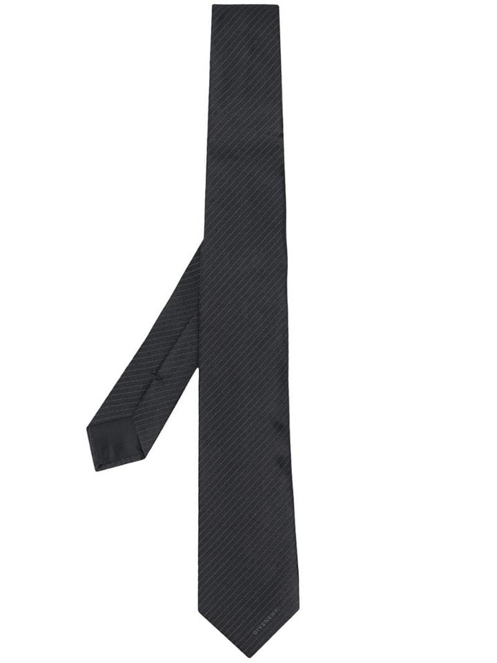 Givenchy Striped Tie - Black