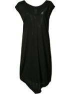 Thom Krom Mesh Sleeve T-shirt Dress, Women's, Size: Large, Black, Silk/viscose