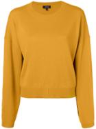 Theory Cashmere Crew Neck Sweater - Yellow & Orange