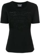 Boutique Moschino Embroidered Logo T-shirt - Black