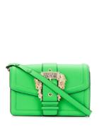 Versace Jeans Couture Logo Buckle Shoulder Bag - Green