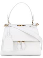 Victoria Beckham - Small Full Moon Tote - Women - Calf Leather - One Size, White, Calf Leather