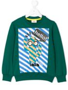 Fendi Kids - Cactus Print Sweatshirt - Kids - Cotton/spandex/elastane - 12 Yrs, Green