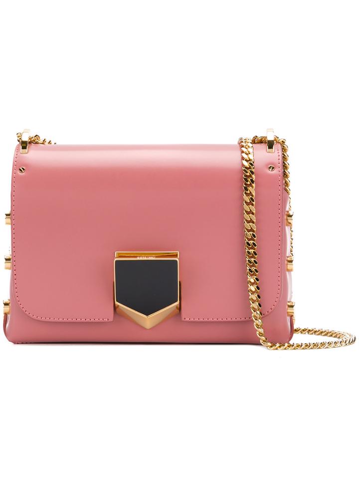 Jimmy Choo Lockett Crossbody Bag - Pink & Purple