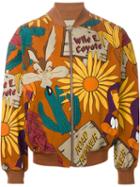 Jc De Castelbajac Vintage "the Coyote And The Road Runner" Bomber Jacket