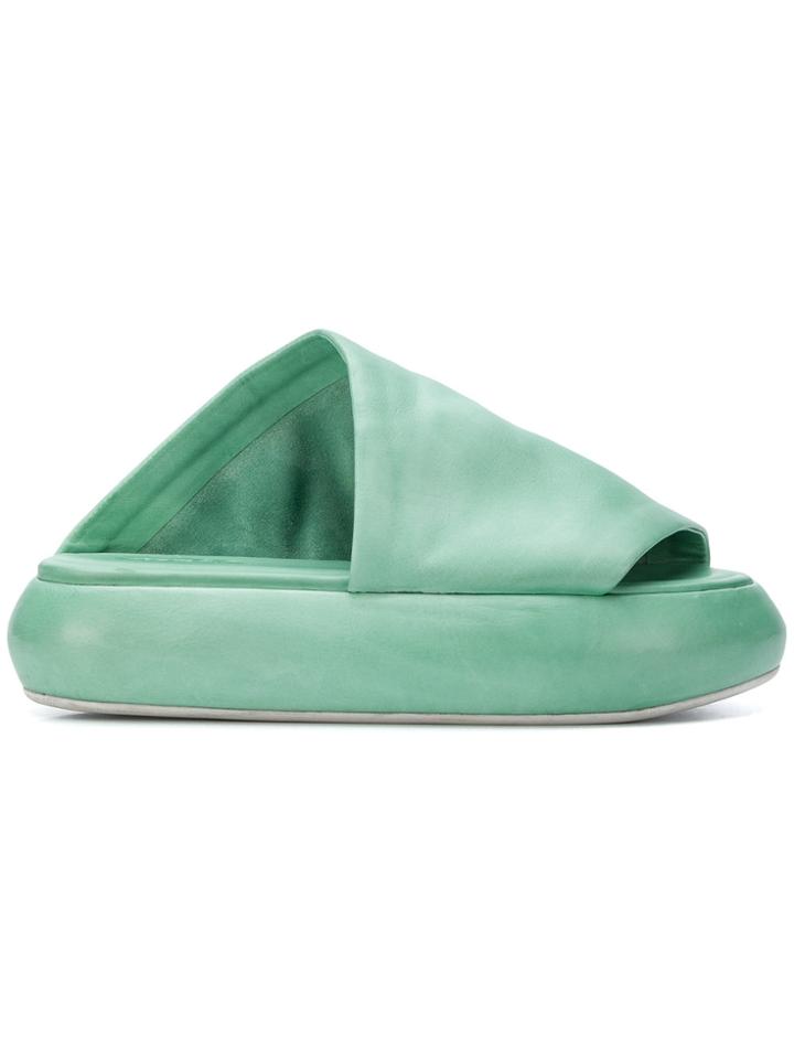 Marsèll Open Toe Slides - Green