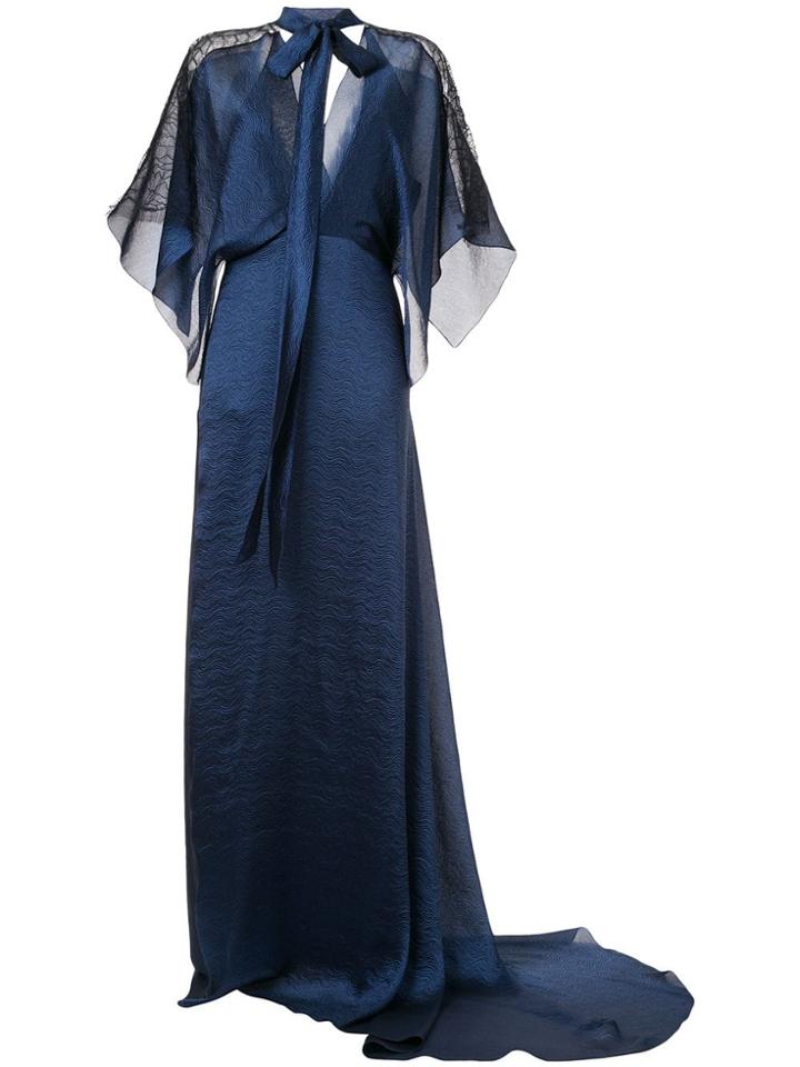 Roland Mouret Weston Wave Textured Gown - Black
