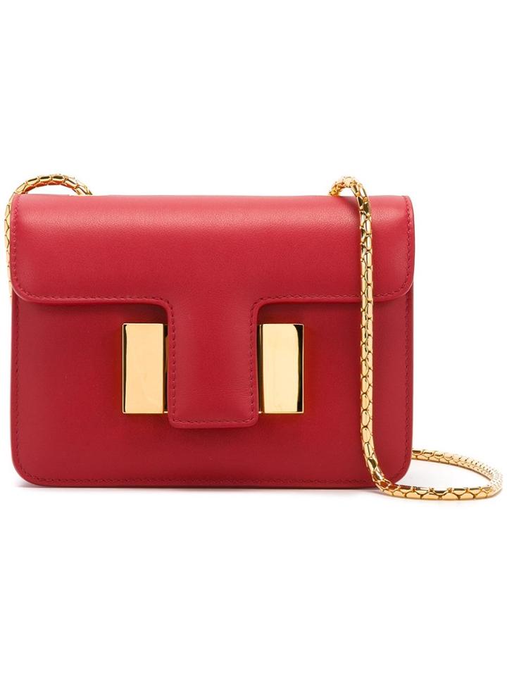 Tom Ford Foldover Top Crossbody Bag - Red