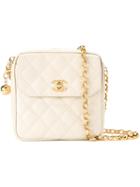 Chanel Vintage Quilted Shoulder Bag, Women's, White