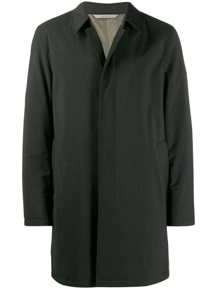 Canali Classic Trench Coat - Black