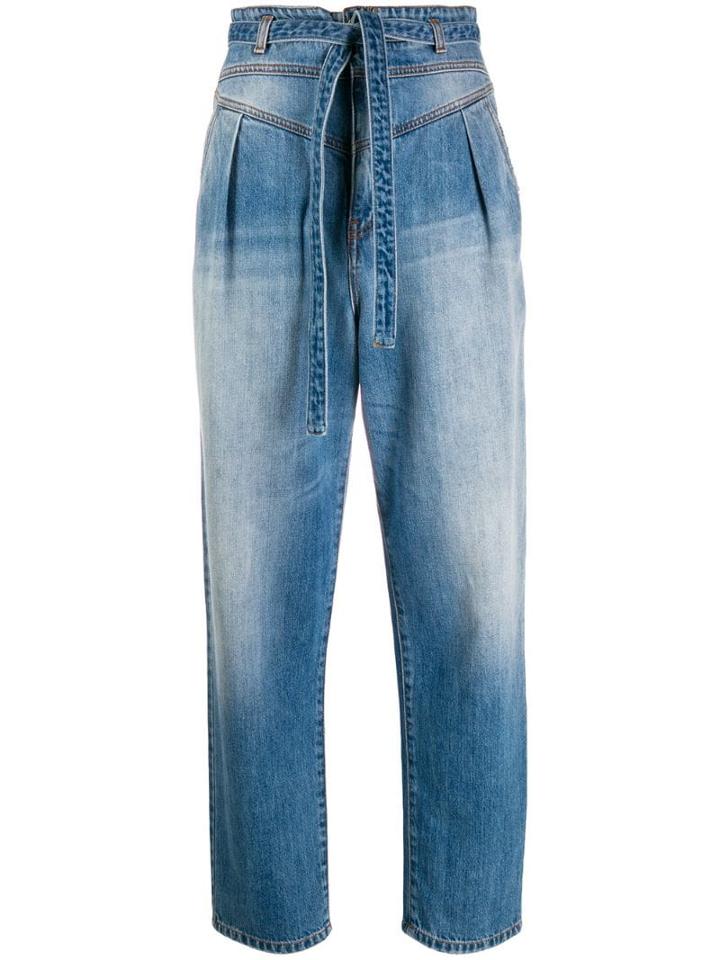 Pinko High-waisted Straight-leg Jeans - Blue