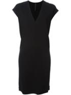 Ilaria Nistri V-neck Dress, Women's, Size: 44, Black, Viscose/spandex/elastane