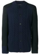 Sacai Knit Buttoned Cardigan - Blue