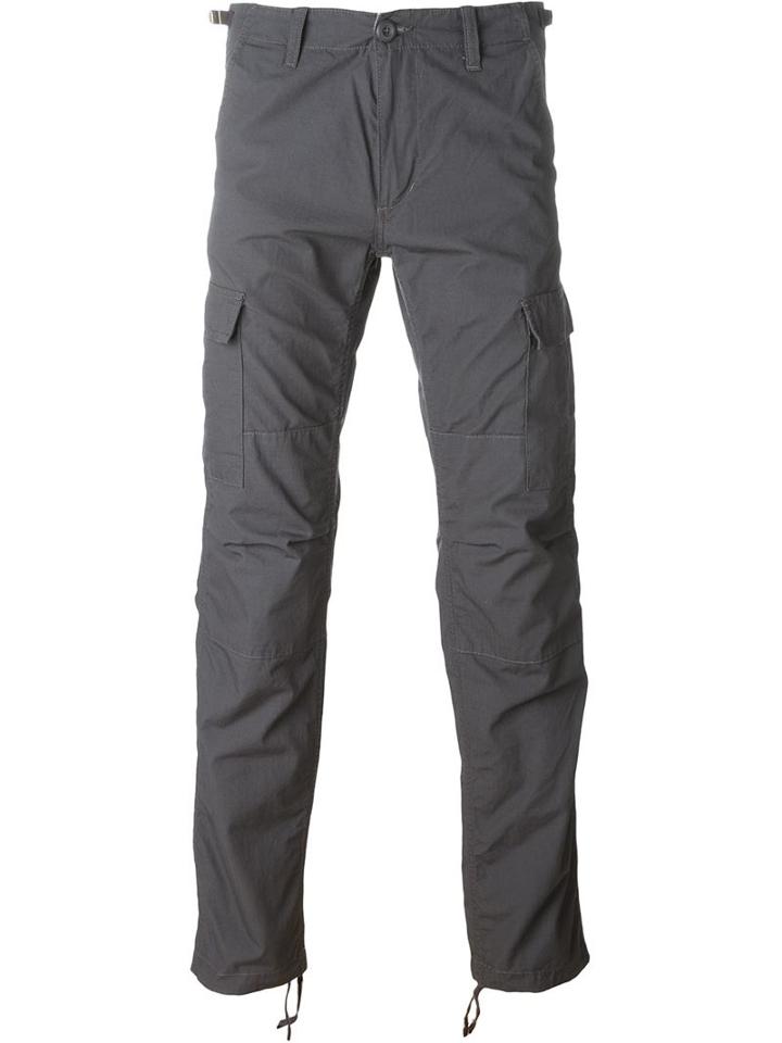 Carhartt Cargo Slim Trousers, Men's, Size: 34, Grey, Cotton