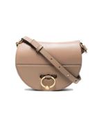 Jw Anderson Ash Latch Goat Grain Leather Cross Body Bag - Nude &