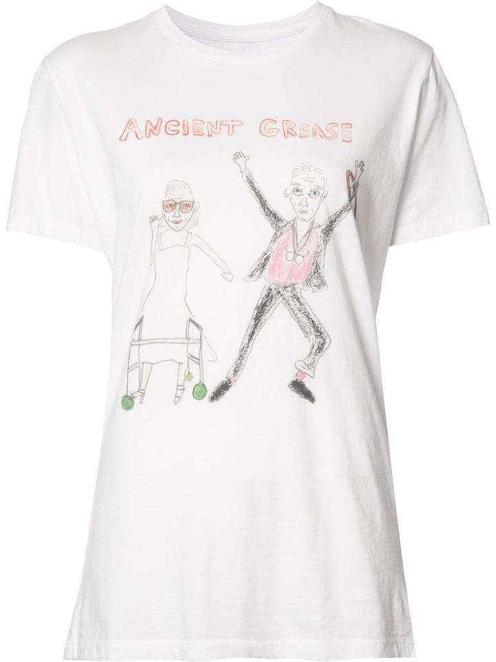Unfortunate Portrait 'ancient Greece' T-shirt, Women's, Size: Xl, White, Cotton