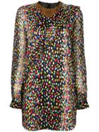 Marco De Vincenzo Leopard Print Mini Dress - Multicolour