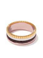 Boucheron 18kt Yellow, Rose, And White Gold Quatre Classique Small