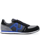Armani Jeans Logo Runner Sneakers - Black