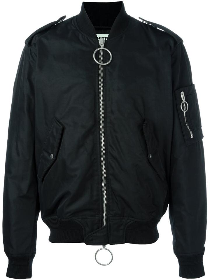 Off-white Brushed Diagonals Bomber Jacket