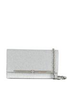 Casadei Glittered Clutch Bag - Silver